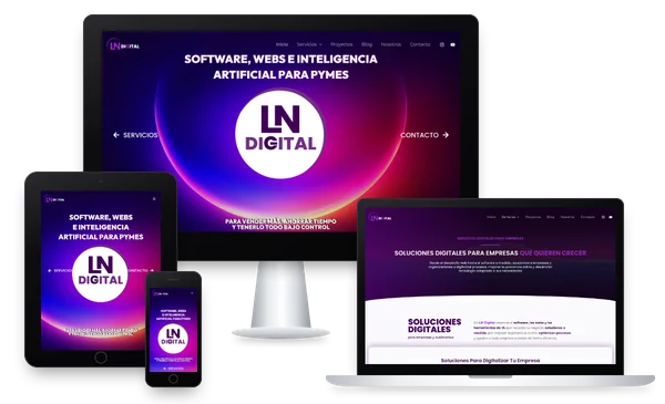 Web de LN Digital en ordenador, portátil, tableta y móvil